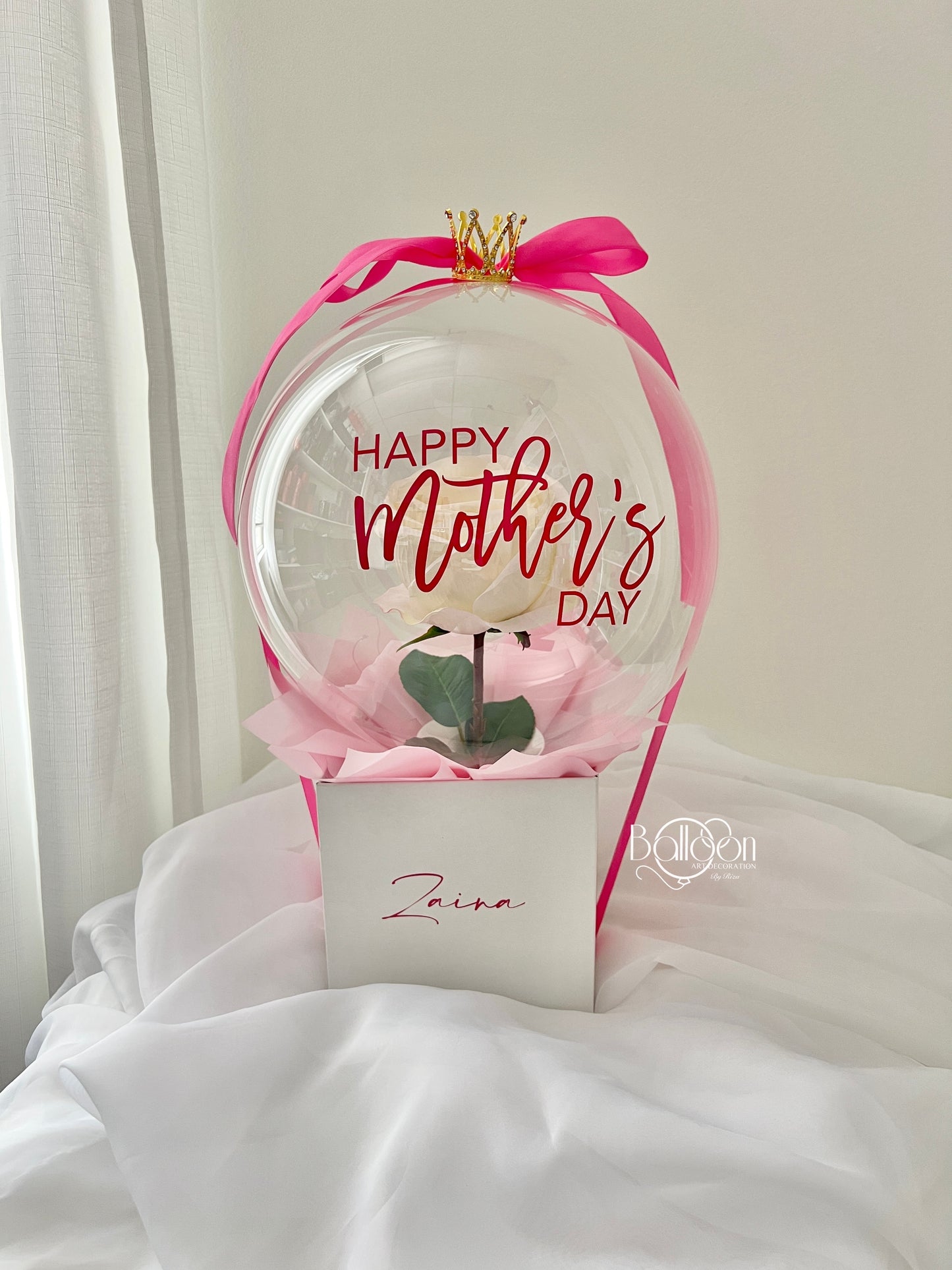 Mini size flower balloon pot (Mother's Day)