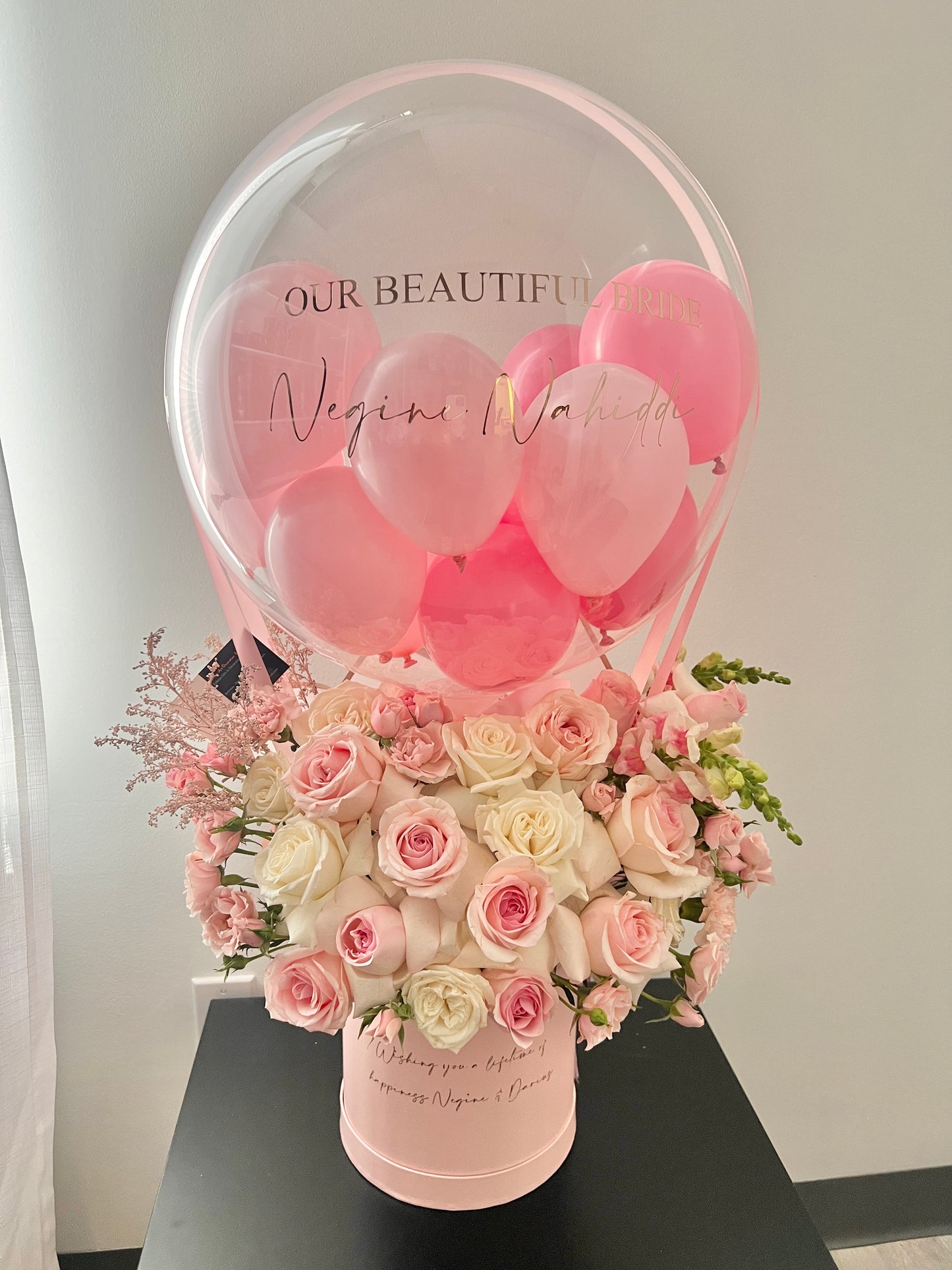 Hot Air Balloon With Fresh Flowers