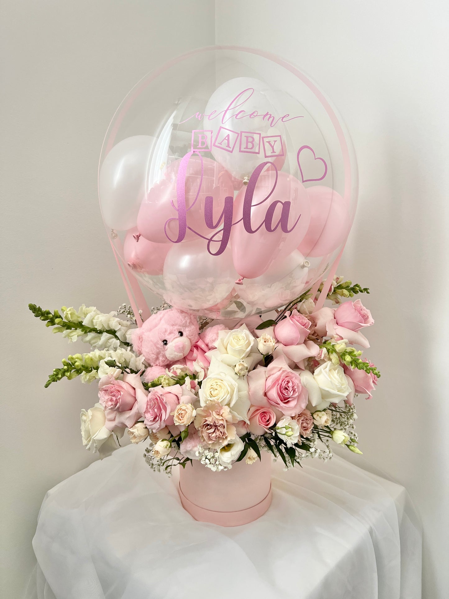 Hot Air Balloon With Fresh Flowers