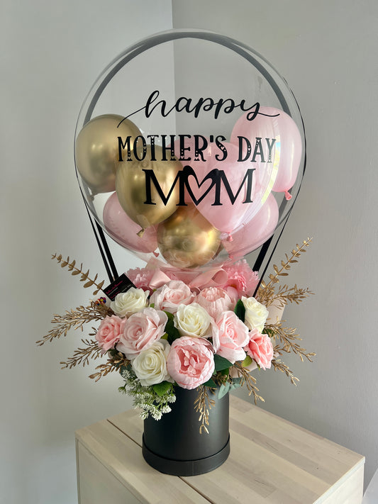Hot Air Balloon with Artificial flowers