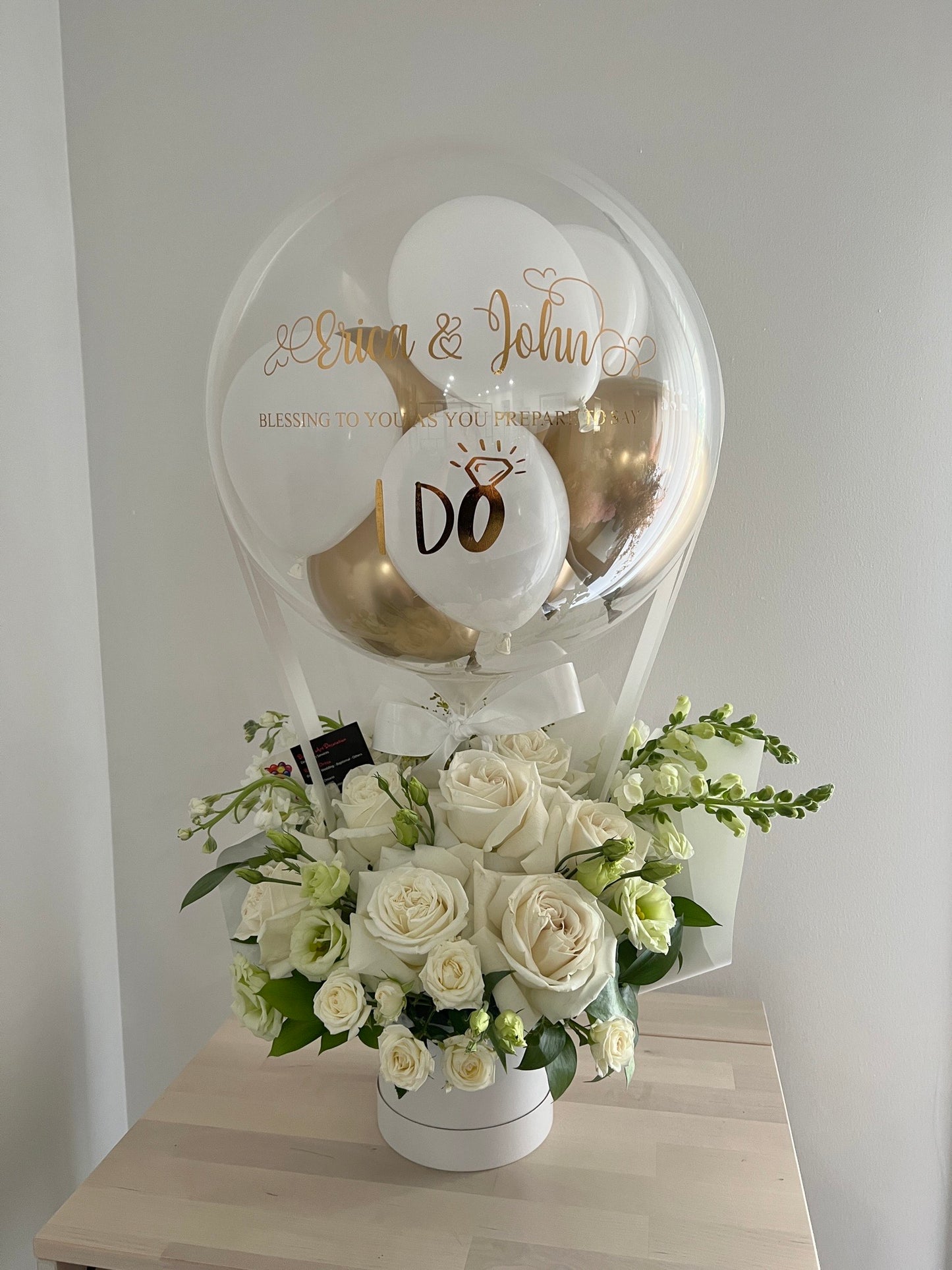 Hot Air Balloon With Fresh Flowers