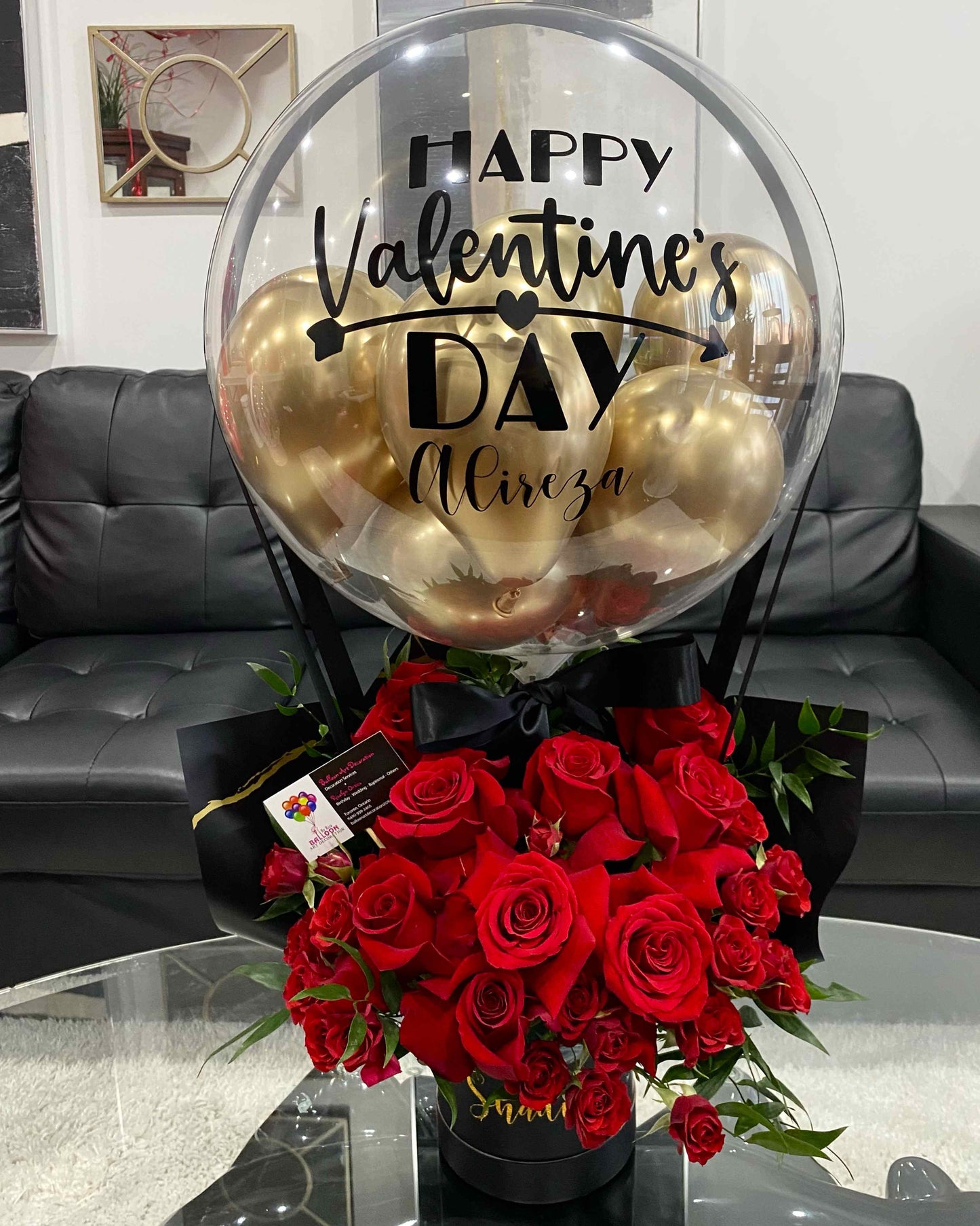 Hot Air Balloon With Fresh Flowers