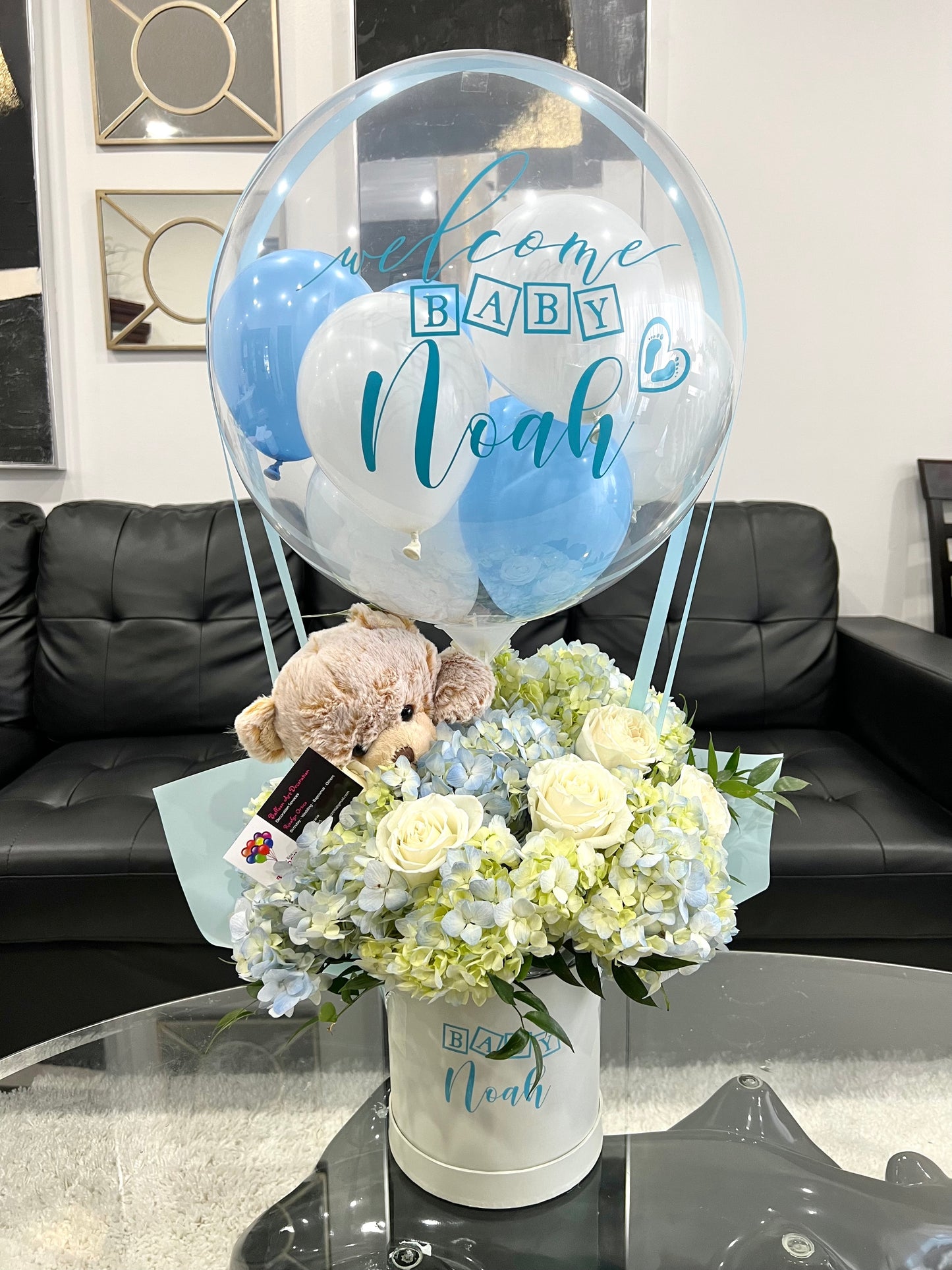 Hot Air Balloon With Fresh Flowers