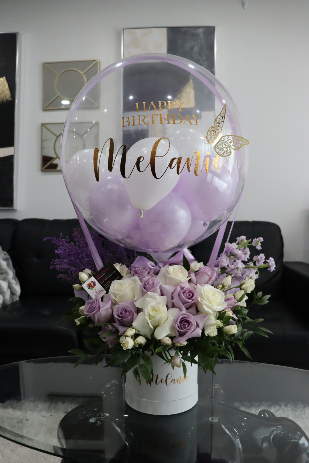 Hot Air Balloon With Fresh Flowers