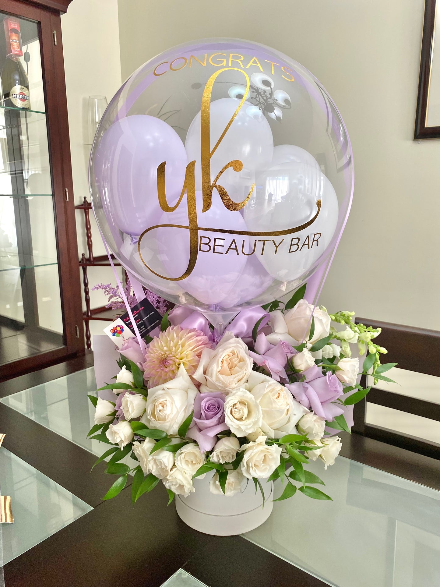 Hot Air Balloon With Fresh Flowers