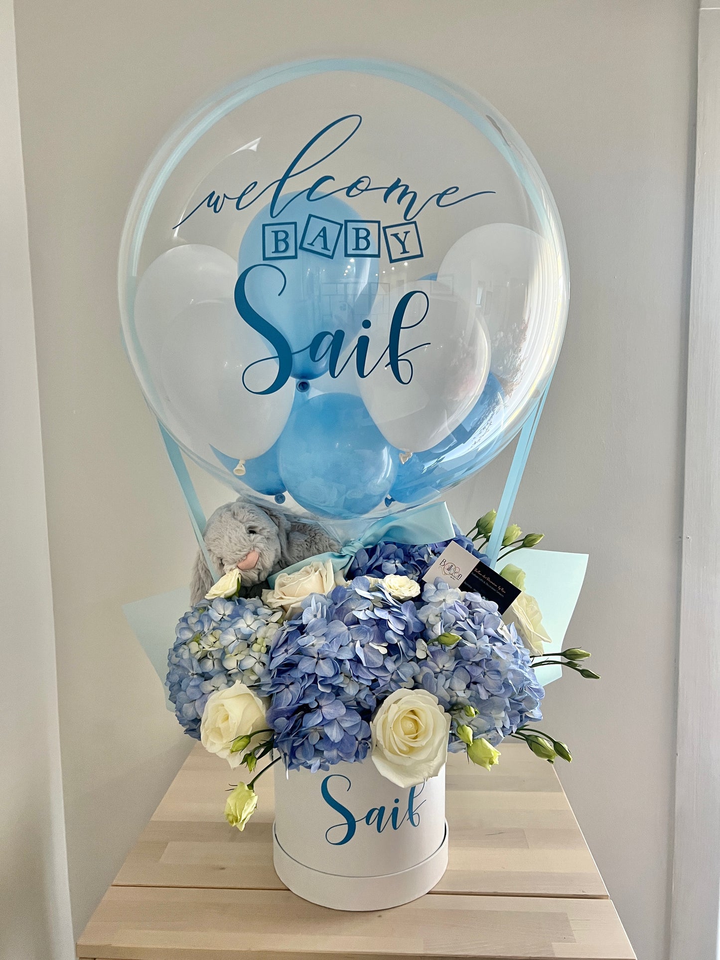 Hot Air Balloon With Fresh Flowers
