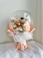 Graduation (Teddy Grad) Flower Balloon Bouquet