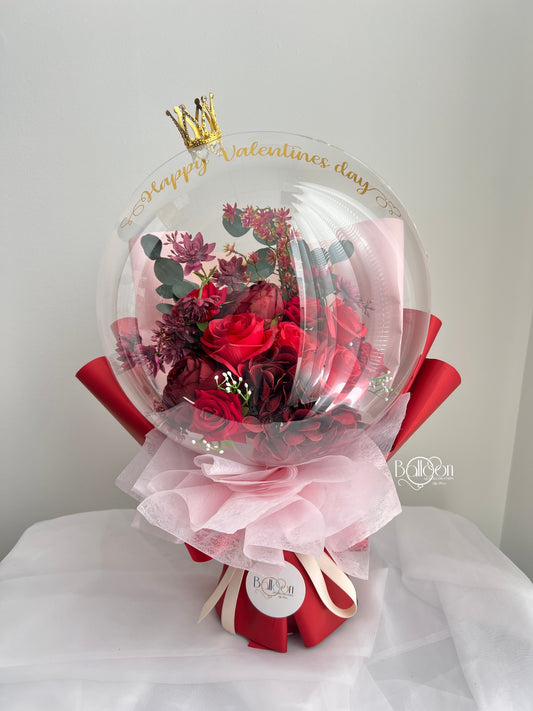 Valentines Elegant Flower Balloon bouquet