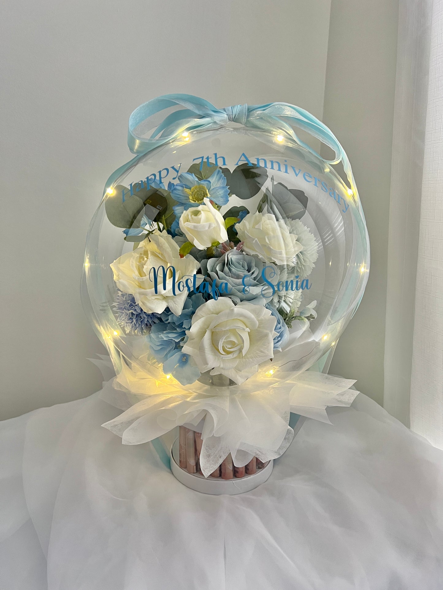 Flower Balloon Pot with Money Tree