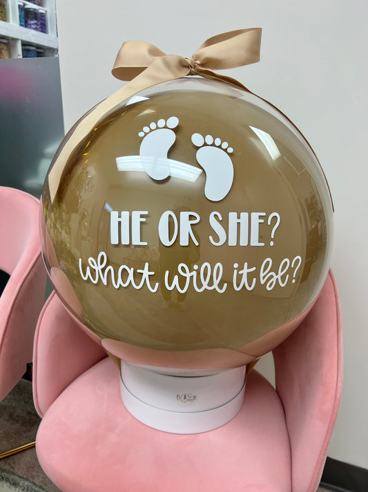 Gender reveal magic pop